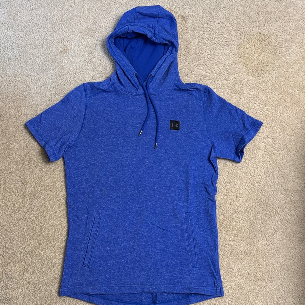 Blue Hooded Sweatshirt